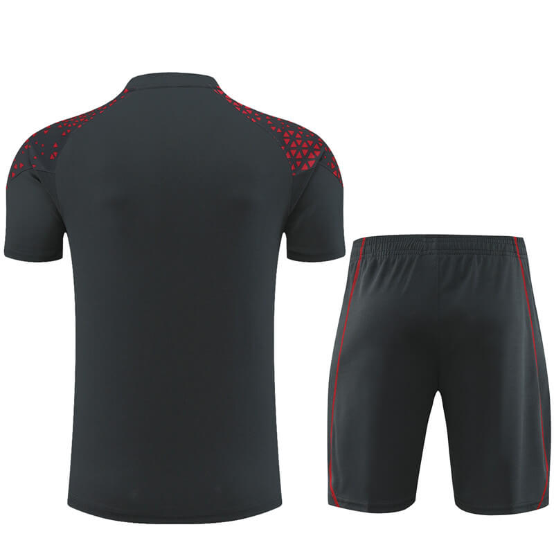 Camiseta de Entrenamiento de Manchester City 2023/2024 Negro/Rojo